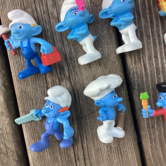 2011 SMURFS McDonald's Happy Meal LOT of Toys Set Figures Smurfs do have marks/s - Picture 7 of 9